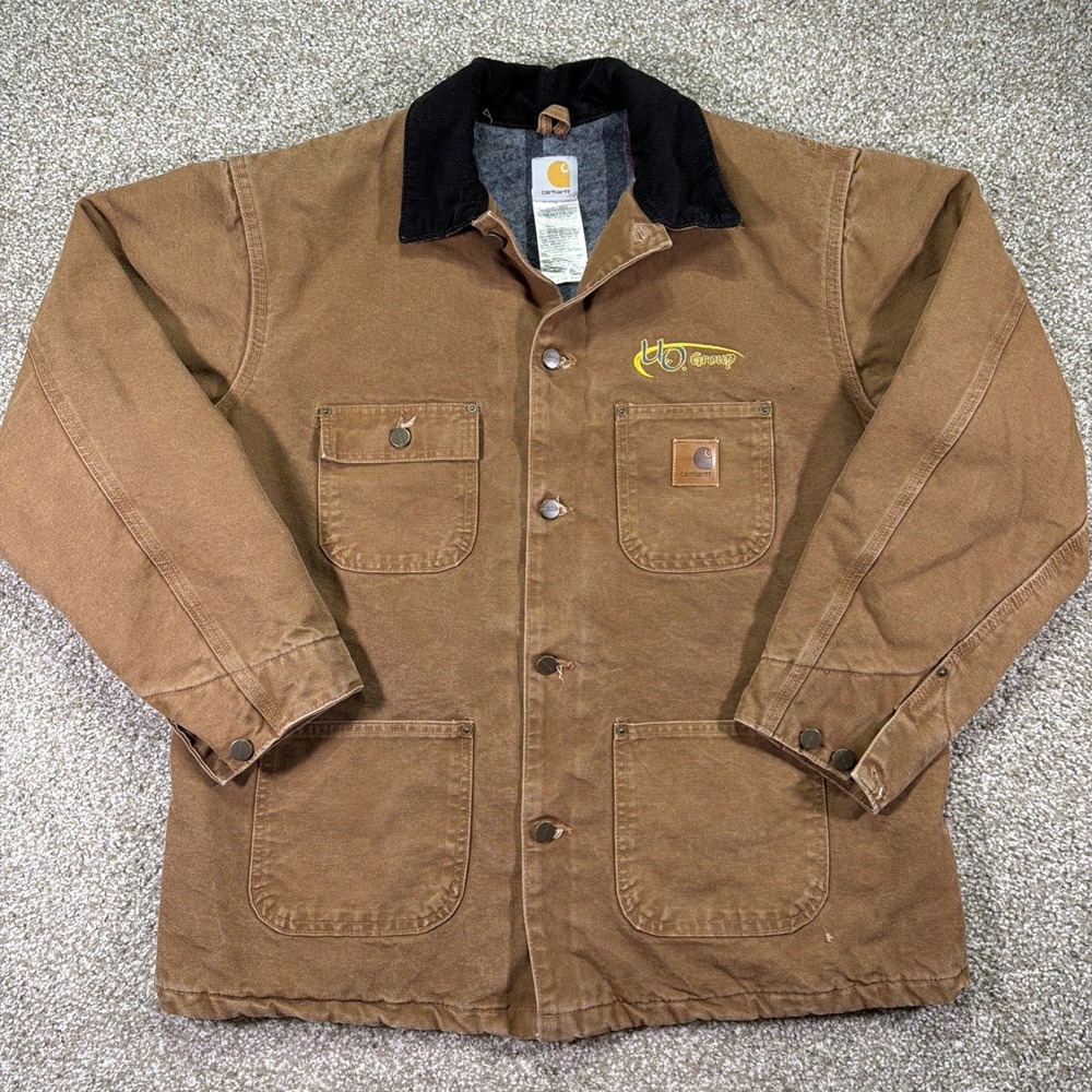 Vintage Carhartt C02 BRN Chore Size Large Workwear Essentials Style Great